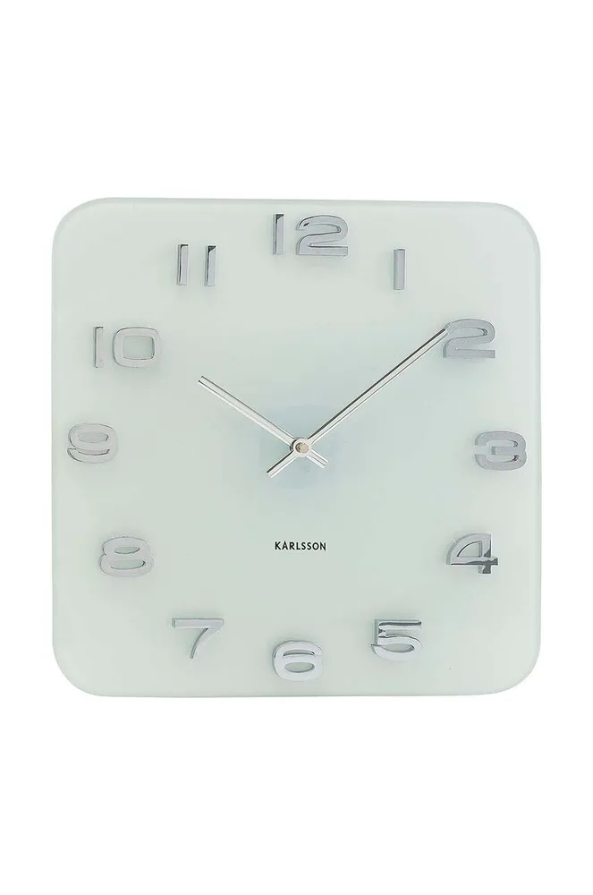 Настенные часы Karlsson Vintage Squared, стекло, 35 см