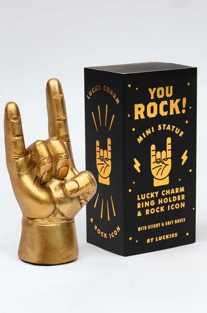 Фигурка декоративная Luckies Of London Mini Rock Hand, полирезин, 10 см