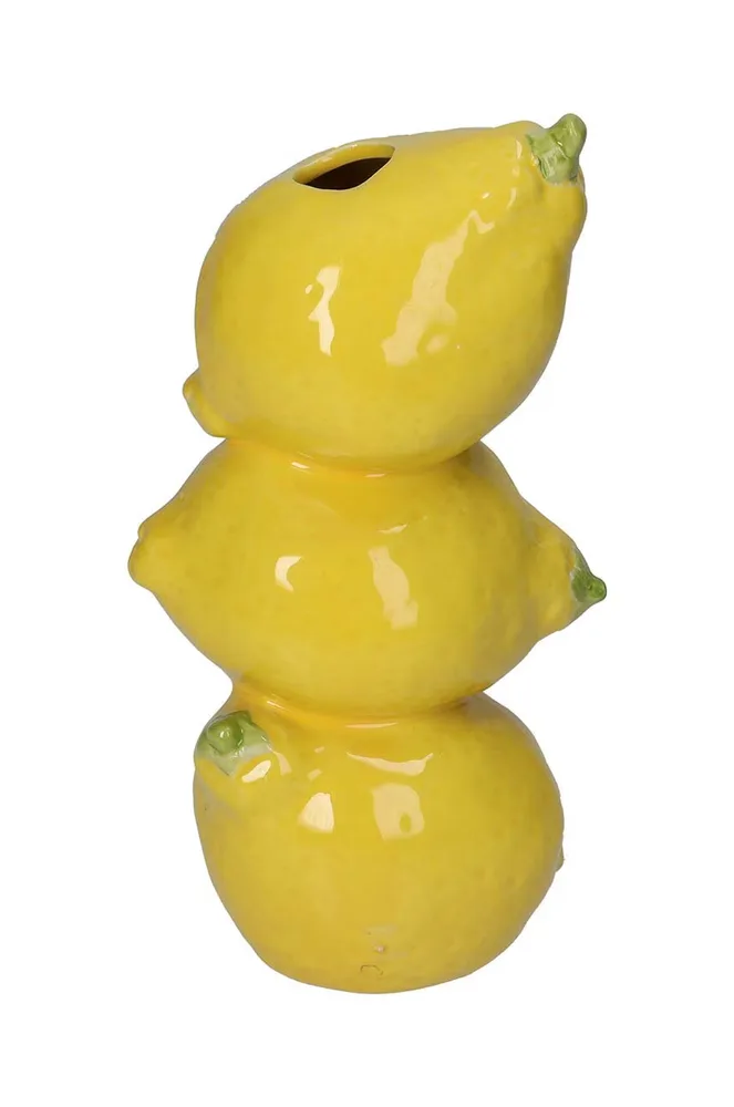 Ваза Inne, керамика, 19,5 см, жёлтый