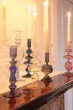 Подсвечник Au Maison, стекло, 22 см, фиолетовый — фото 3