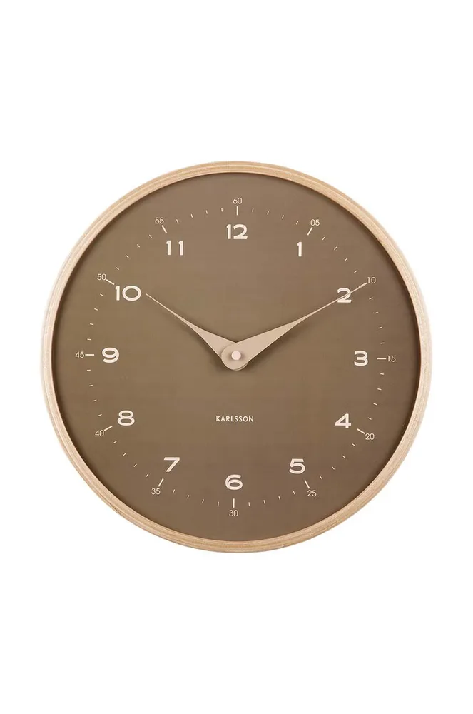 Настенные часы Karlsson Osado Dome, дерево, 30 см