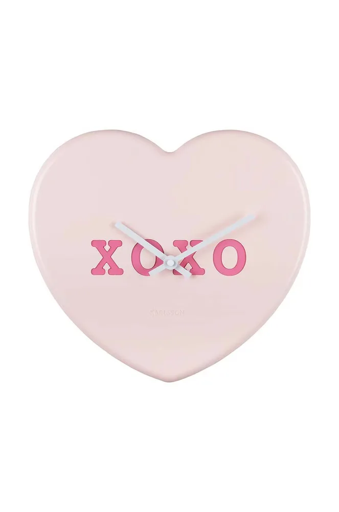 Настенные часы Karlsson Heart Candy, пластик, 27 см