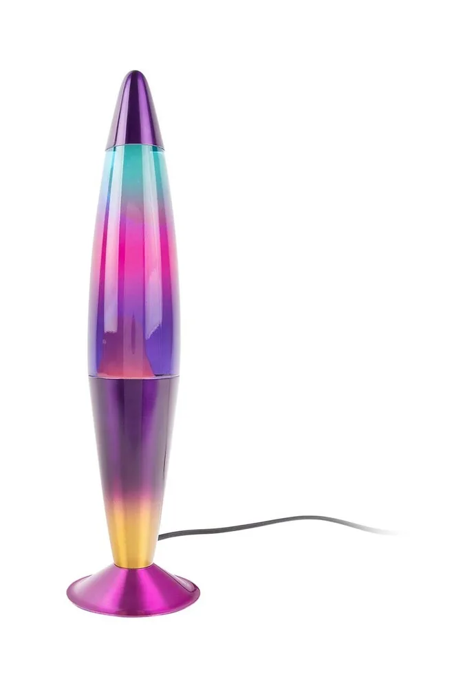 Настольная лампа Leitmotiv Rainbow Rocket Lava, стекло, E14, выс. 16,5 см, разноцветный