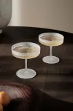 Набор бокалов Ferm Living, Ripple Champagne Saucers, 2 шт, 150 мл, стекло, белый — фото 2
