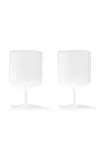 Набор бокалов Ferm Living, Ripple Wine Glasses, 2 шт, 270 мл, стекло, белый — фото 1