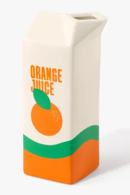 Ваза Fluid Market Orange Juice, керамика, разноцветный