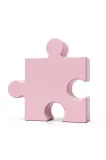 Ваза Fluid Market Pink Puzzle, керамика, 23 см, розовый — фото 1