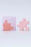 Ваза Fluid Market Pink Puzzle, керамика, 23 см, розовый — фото 2