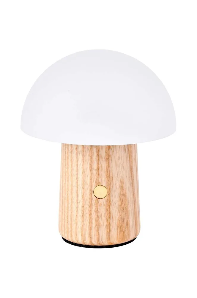 Настольная лампа Gingko Design bezprzewodowa Super Mini Alice Mushroom, дерево, LED, выс. 7,3 см