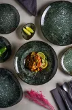 Набор глубоких тарелок Bonna Cosmos Black Gourmet, 6 шт, фарфор, 24 см — фото 4