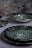 Набор глубоких тарелок Bonna Cosmos Black Gourmet, 6 шт, фарфор, 24 см — фото 7