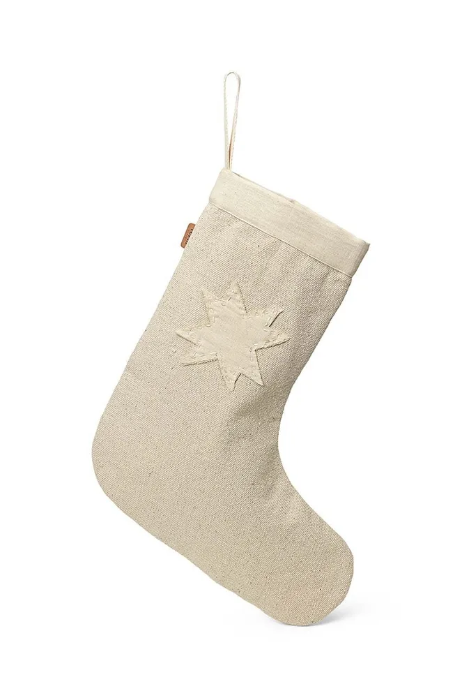 Новогоднее украшение Ferm Living skarpeta Vela Christmas Stocking, 1 см, бежевый