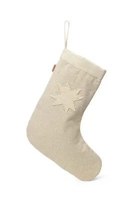 Новогоднее украшение Ferm Living skarpeta Vela Christmas Stocking, 1 см, бежевый