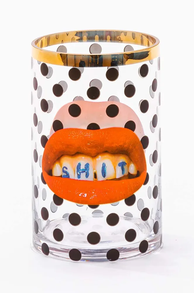 Ваза Seletti Toiletpaper, стекло, 14 см