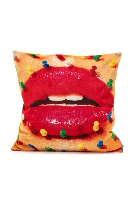 Декоративная подушка Seletti Cushion Mouth with Pins, 50 50 см