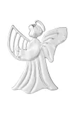 Ёлочное украшение Rosendahl Harp Angel, 1 см — фото 2