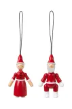 Ёлочное украшение Kay Bojesen Santa Claus and Santa Clara, дерево — фото 1
