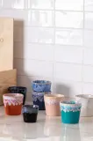 Набор кружек для эспрессо Costa Nova Grespresso Lungo, 6 шт, каменная керамика, по 210 мл, синий — фото 4