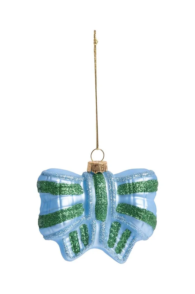 Ёлочное украшение &K Amsterdam Ornament Ribbon Blue, 8 см