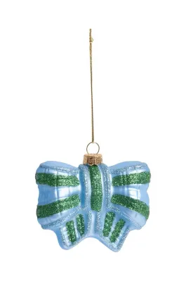 Ёлочное украшение &K Amsterdam Ornament Ribbon Blue, 8 см