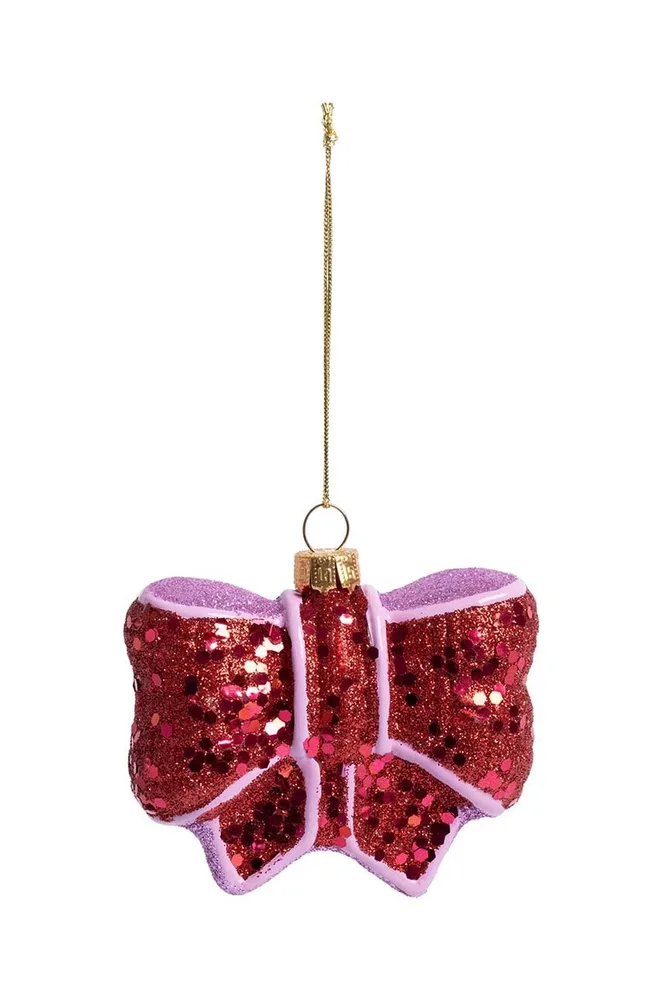 Ёлочное украшение &K Amsterdam Ornament Ribbon Red, 8 см