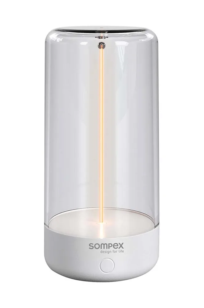 Настольная лампа Sompex bezprzewodowa Pulse, текстиль, LED, выс. 8 см
