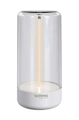 Настольная лампа Sompex bezprzewodowa Pulse, текстиль, LED, выс. 8 см