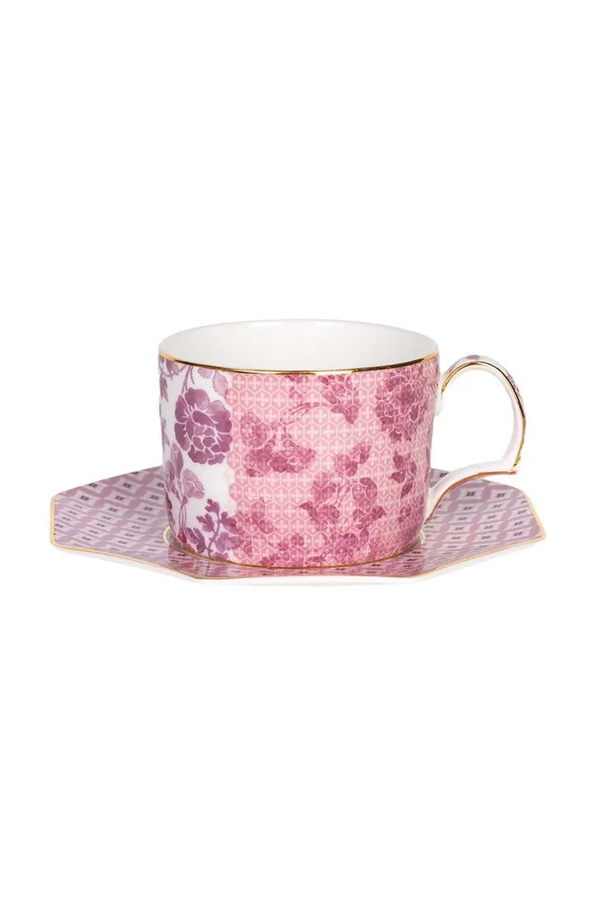 Чашка с блюдцем Palais Royal Tea Delight, фарфор, 190 мл, разноцветный