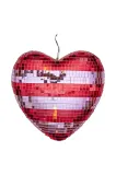 Новогоднее украшение Rice Large Heart Disco Ball, 8 см — фото 1