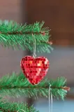 Новогоднее украшение Rice Small Heart Disco Ball, 3 см — фото 2