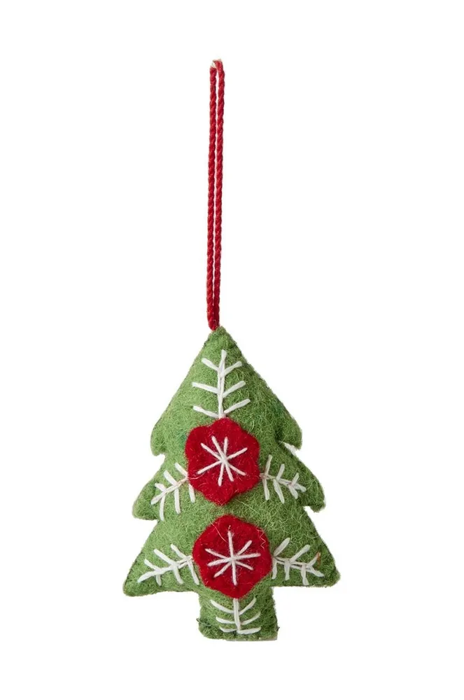 Новогоднее украшение Rice Christmas Tree Fabric, 6,5 см