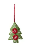 Новогоднее украшение Rice Christmas Tree Fabric, 6,5 см — фото 1