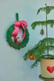 Новогоднее украшение Rice Christmas Tree Fabric, 6,5 см — фото 3