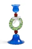 Подсвечник &K Amsterdam merry wreath, стекло, 17 см, разноцветный — фото 1