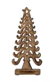Новогоднее украшение Bloomingville choinka Kasandra Deco Tree, 5 см, бежевый — фото 1