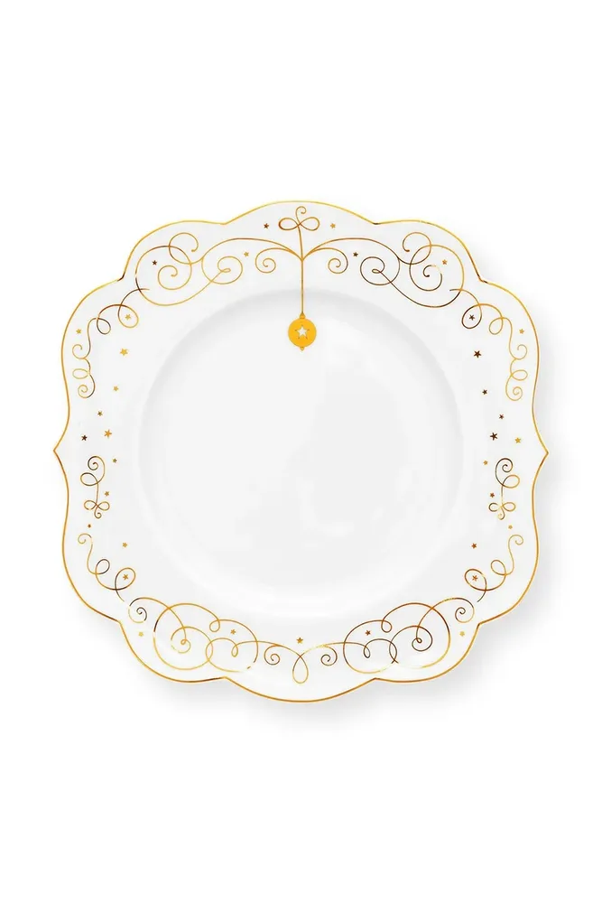 Новогоднее украшение Pip Studio talerzy Royal Winter White, 17 см