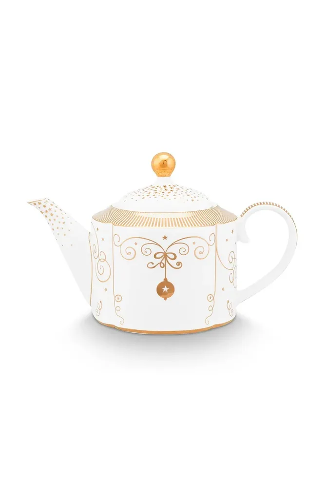 Новогоднее украшение Pip Studio dzbanek do herbaty Royal Winter White 900 мл, 15 см