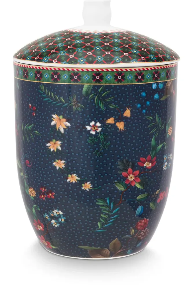 Контейнер для хранения продуктов Pip Studio Berry Blues 1,5 л, керамика, синий