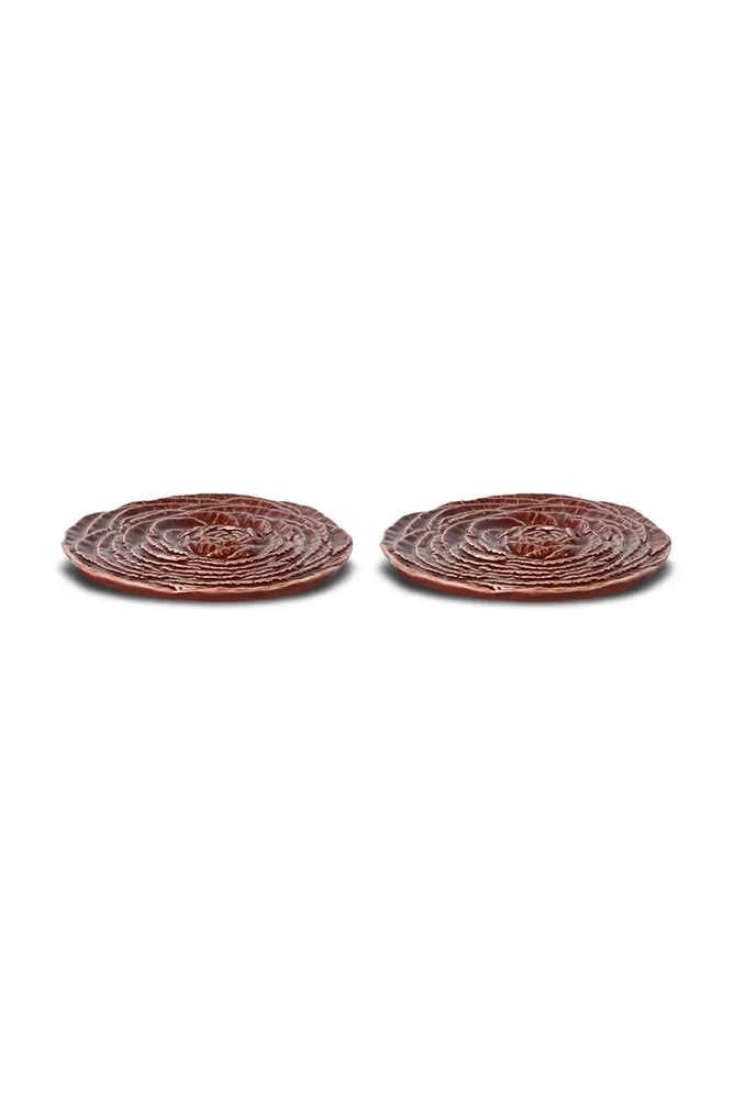 Набор десертных тарелок Byon Coaster Veggie, 2 шт, каменная керамика, 10 см