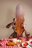 Набор десертных тарелок Byon Coaster Veggie, 2 шт, каменная керамика, 10 см — фото 3