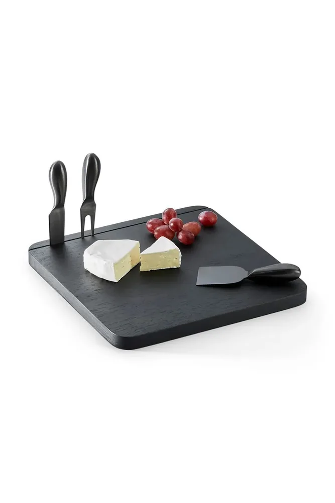 Поднос Philippi serow sztuccami Fromage 4-pack, дерево, 28 28 2 см, разноцветный