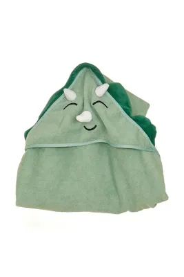 Полотенце банное Aroma Home kapturem dzieciecy Downtime Dino Hooded Towel, микрофибра, 81 80 см, разноцветный