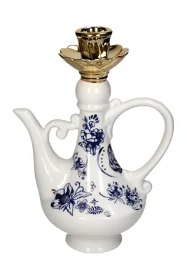 Подсвечник Inne home & lifestyle, фарфор, 22,7 см, разноцветный