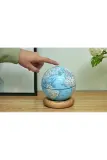 Настольная лампа Gingko Design dekoracja Atlas Globe Mini, металл, LED, выс. 14,5 см, белый — фото 4