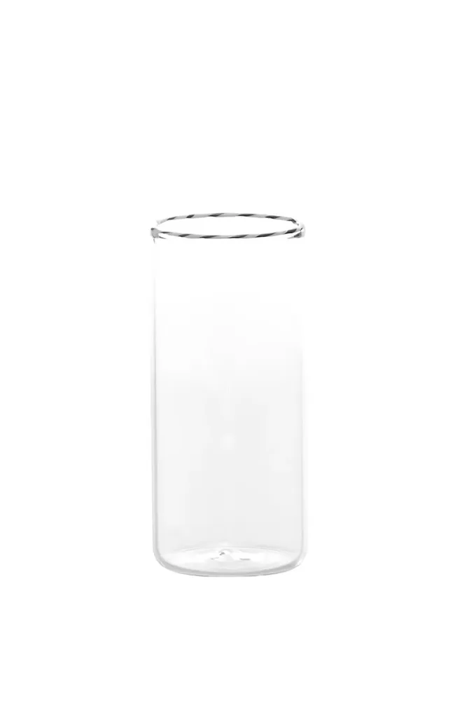 Набор стаканов Zafferano, Intrecci Highball, 6 шт, 420 мл, боросиликатное стекло, белый
