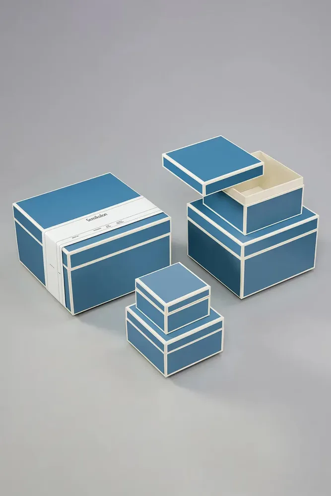 Набор коробок для хранения Semikolon Heritage Line 5-pack, плотная бумага, разноцветный