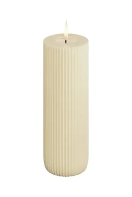 Фонарь для свечи Deluxe Homeart swieca led, пластик, 15 см, бежевый