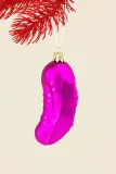 Ёлочное украшение Donkey Christmas Pickle, 11 см, розовый — фото 3