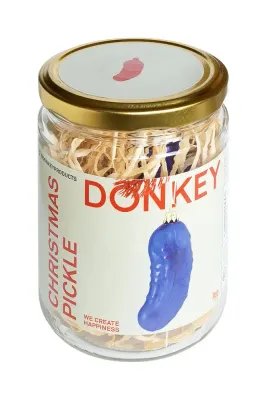 Ёлочное украшение Donkey Christmas Pickle, 11 см, синий