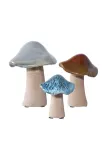 Фигурка декоративная House Nordic Mushrooms 3-pack kolor, керамика, зелёный — фото 1